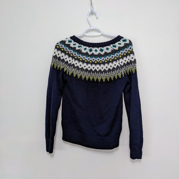 Old Navy Fair Isle Navy Sweater – Great Condition - Picture 2 of 2